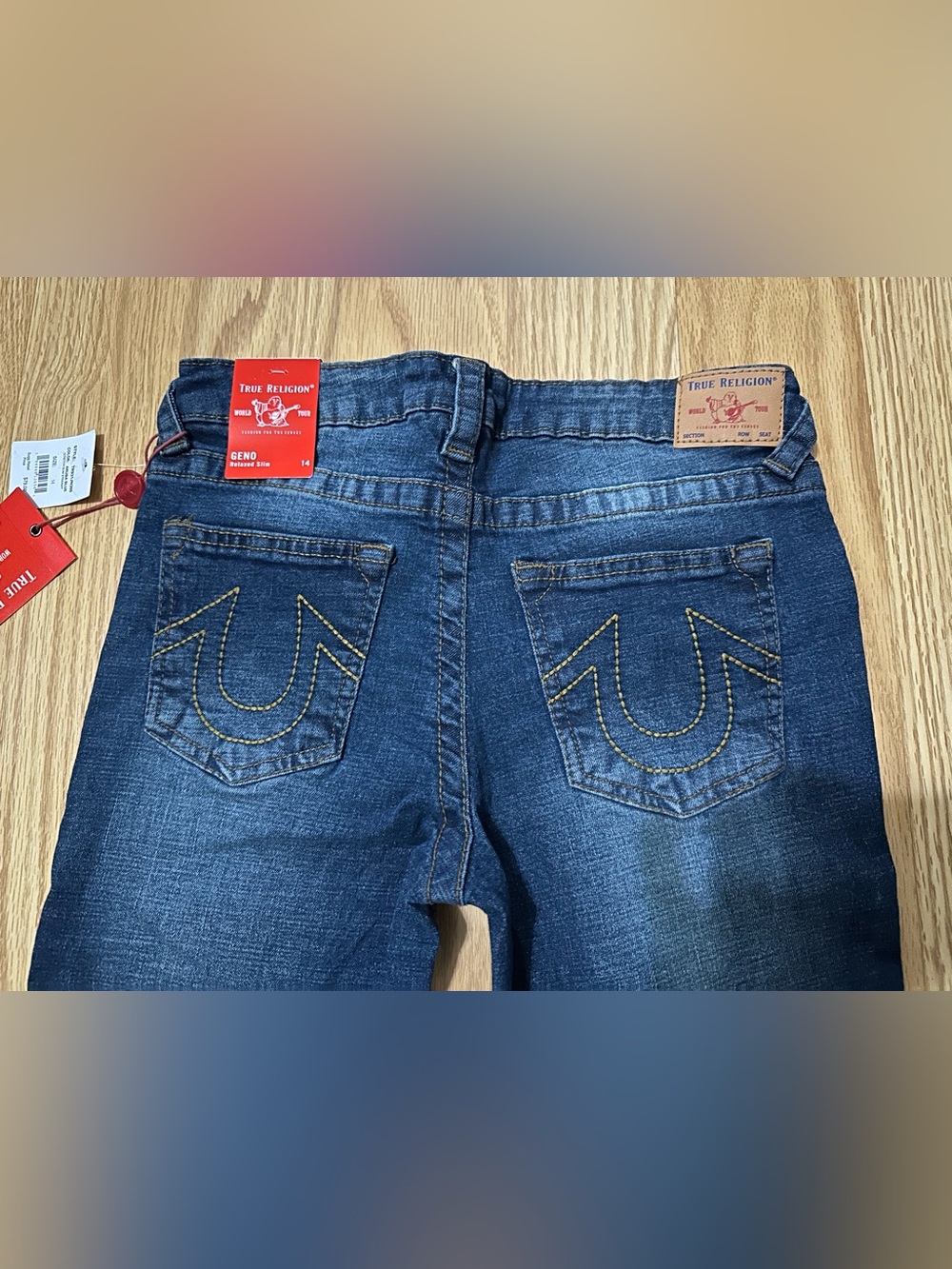 NWT Kid’s True Religion ‘Geno’  Relaxed Slim Denim Jeans - Size 14